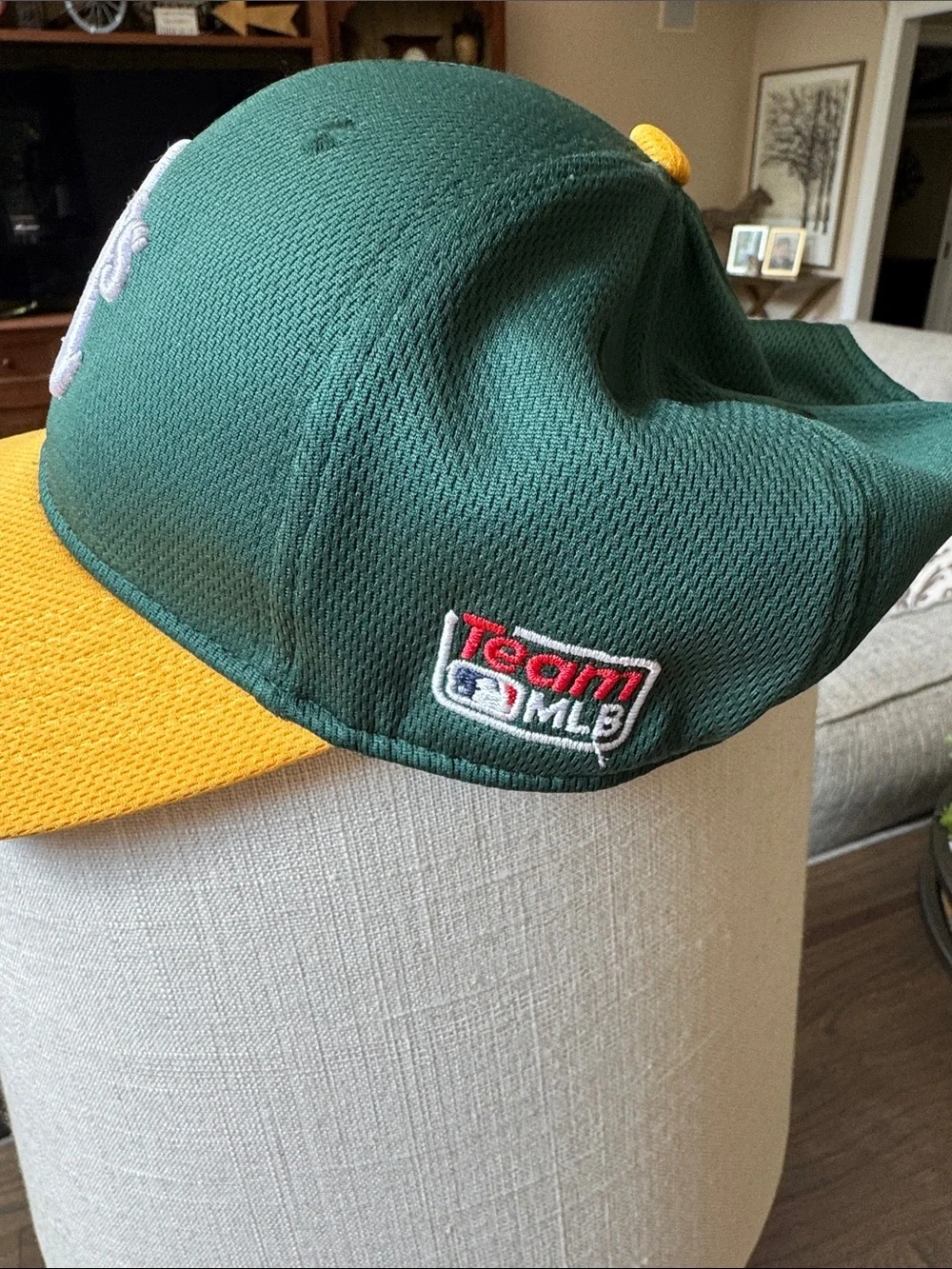 Oakland A's Green and Yellow Baseball Cap